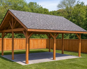20x24 Gable Pavilion Plans - PDF Download