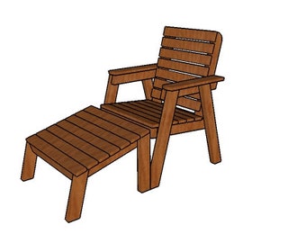 Garden Chair with Footrest Plans