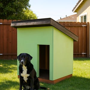4x5 XL Large Dog House Plans - PDF Download