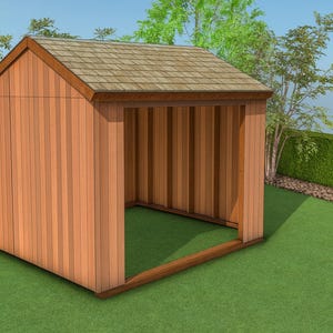 DIY 12x10 Field Shelter Plans – Outdoor Cattle Shed, Livestock Shelter, Farm Animal Housing, Step by Step PDF Woodworking Project