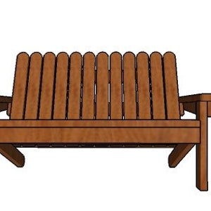 2x4 Adirondack Bench Plans