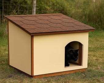 Projetos de casas para gatos faça você mesmo - Projetos de abrigos para gatos ao ar livre - Download em PDF