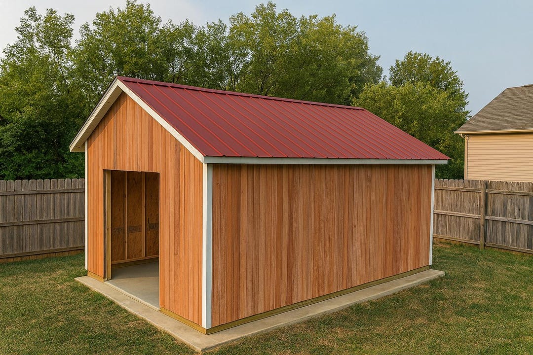 16x24 Pole Barn Plans PDF Download - Main Image