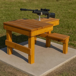 DIY Easy Shooting Bench Plans - Double Shooting Bench Plans - PDF Download