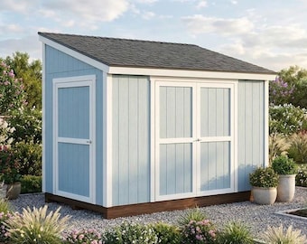 6x12 Lean To Shed Plans: DIY Woodworking (PDF download)