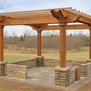 DIY 8x10 Pergola Plans - Wooden Pergola Plans - Backyard Garden Pergola Guide Step by Step - PDF Download