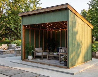 10x12 Run In Shed Plans - PDF Download