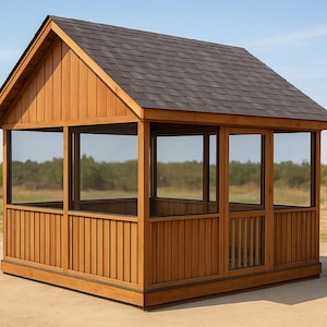 12x12 Screened Gazebo Plans