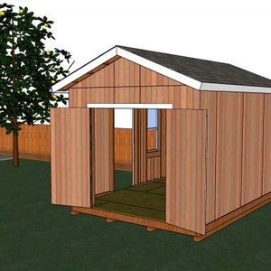 10x14 Gable Shed - Storage Shed Plans