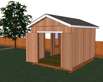 10x14 Gable Shed - Storage Shed Plans