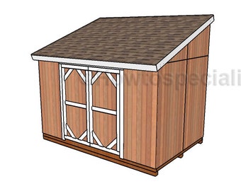 8x12 Lean to Shed Plans