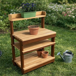 DIY Potting Bench Plans – Easy Build Garden Table (PDF Download)