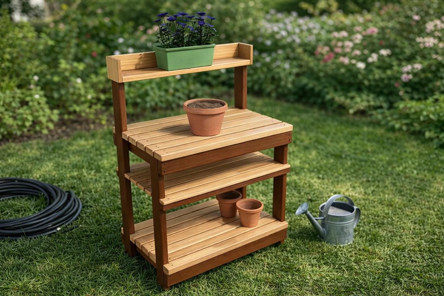 DIY Potting Bench Plans – Easy Build Garden Table (PDF Download) - Etsy