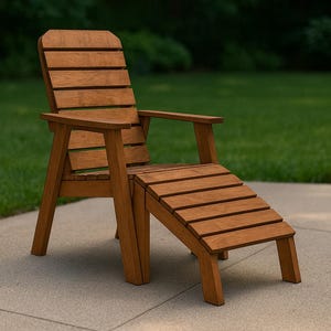 Garden Chair with Footrest Plans - PDF Download