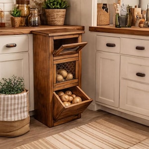 DIY Kartoffeltonne Pläne - Holz Gemüsetöpfe Pläne - Gemüseaufbewahrung Ideen Pläne - PDF Download