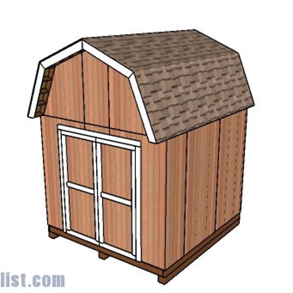 8 X 10 Shed With Loft Plans Etsy
