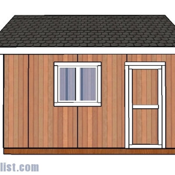 14x14 gable shed plans plans