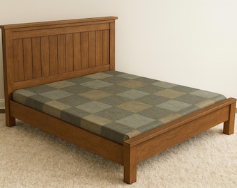DIY King Size Farmhouse Bed Frame Plans – Woodworking PDF