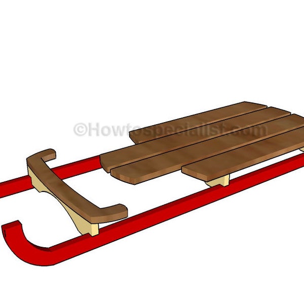 Wooden Sled - Etsy