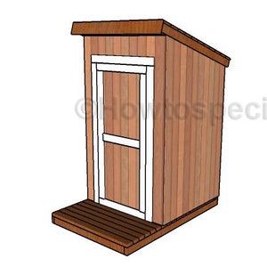 Wooden Outhouse Plans image 3