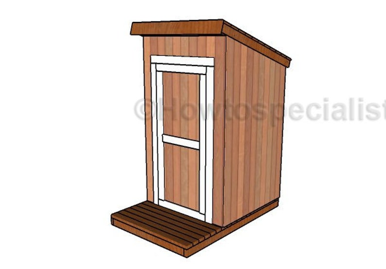 Wooden Outhouse Plans image 3