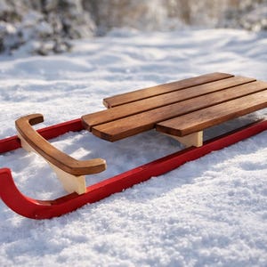 Planos de trineo de madera - Descarga de planos de carpintería en PDF