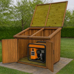 5x7 Generator Shed - DIY Step By Step Plans - PDF Download