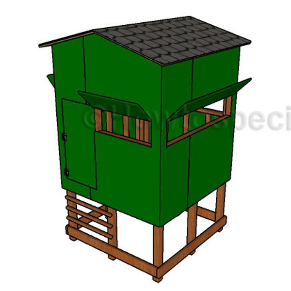 6x6 Erhöhter Hirsch Blind Pläne