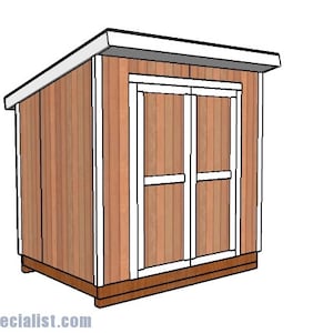 6x8 Lean to Shed Plans