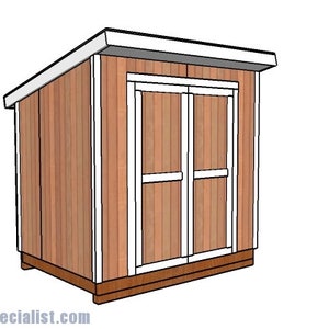 6x8 Lean to Shed Plans