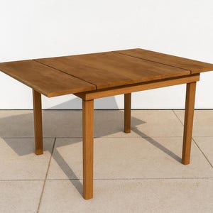 DIY Drop Leaf Table Plans – Space Saving Dining Table, Folding Kitchen Table, Wooden Extendable Furniture, Step by Step PDF Wood Project