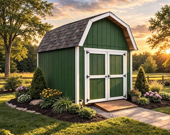 DIY 8x8 Barn Shed Plans - PDF Download