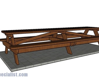 12 foot Picnic Table Plans