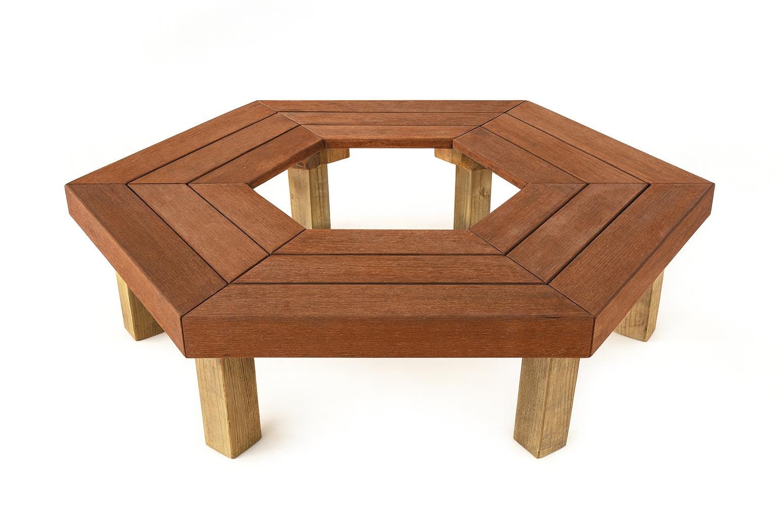 Hexagon Tree Bench Plans - Outdoor Digital Furniture DIY Plans - Etsy