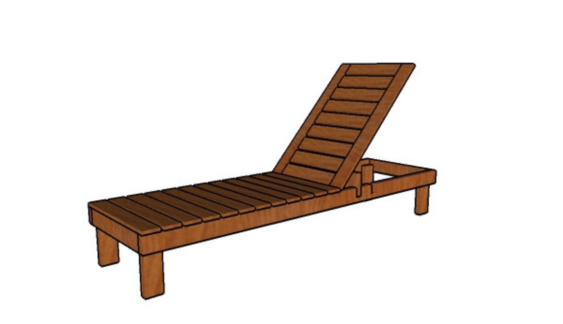 DIY Pool Chair / Beach Chaise Lounge Plans Etsy Canada