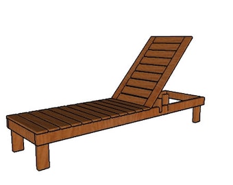 DIY Pool Chair / Beach Chaise Lounge Plans - Etsy