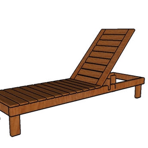 DIY Pool Chair / Beach Chaise Lounge Plans Etsy