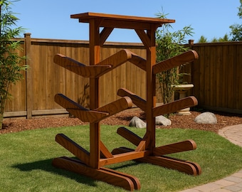 DIY 7-Kayak Rack Plans – Woodworking Kayak Storage Shelves (PDF)