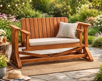 DIY Glider Bench Plans - Wood Glider with Stand Tutorial - PDF Download