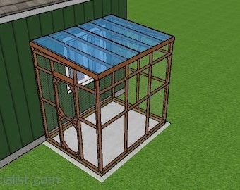 6x8 Lean to Attached Catio Plans