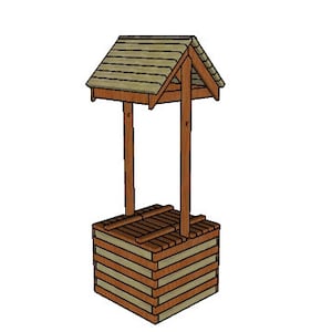 Garten Wunschbrunnen aus 2x4ern - DIY Holzbearbeitungspläne