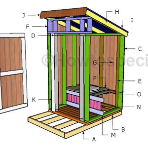 Wooden Outhouse Plans image 2