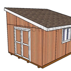 12x16 Lean to Shed Plans