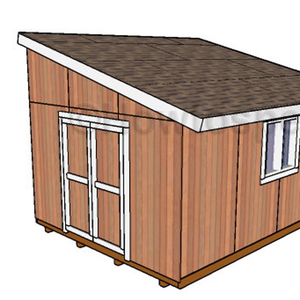 12x16 Lean to Shed Plans