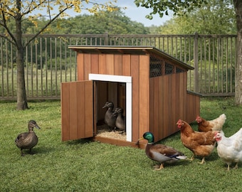 DIY Entenstall Pläne - Entenhaus Pläne - Kleine Hühnerstall Pläne - PDF Download
