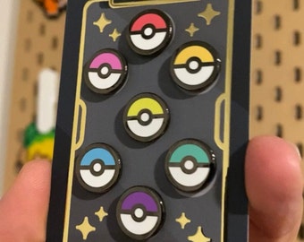 Mini harde emaille pinnen monster bal