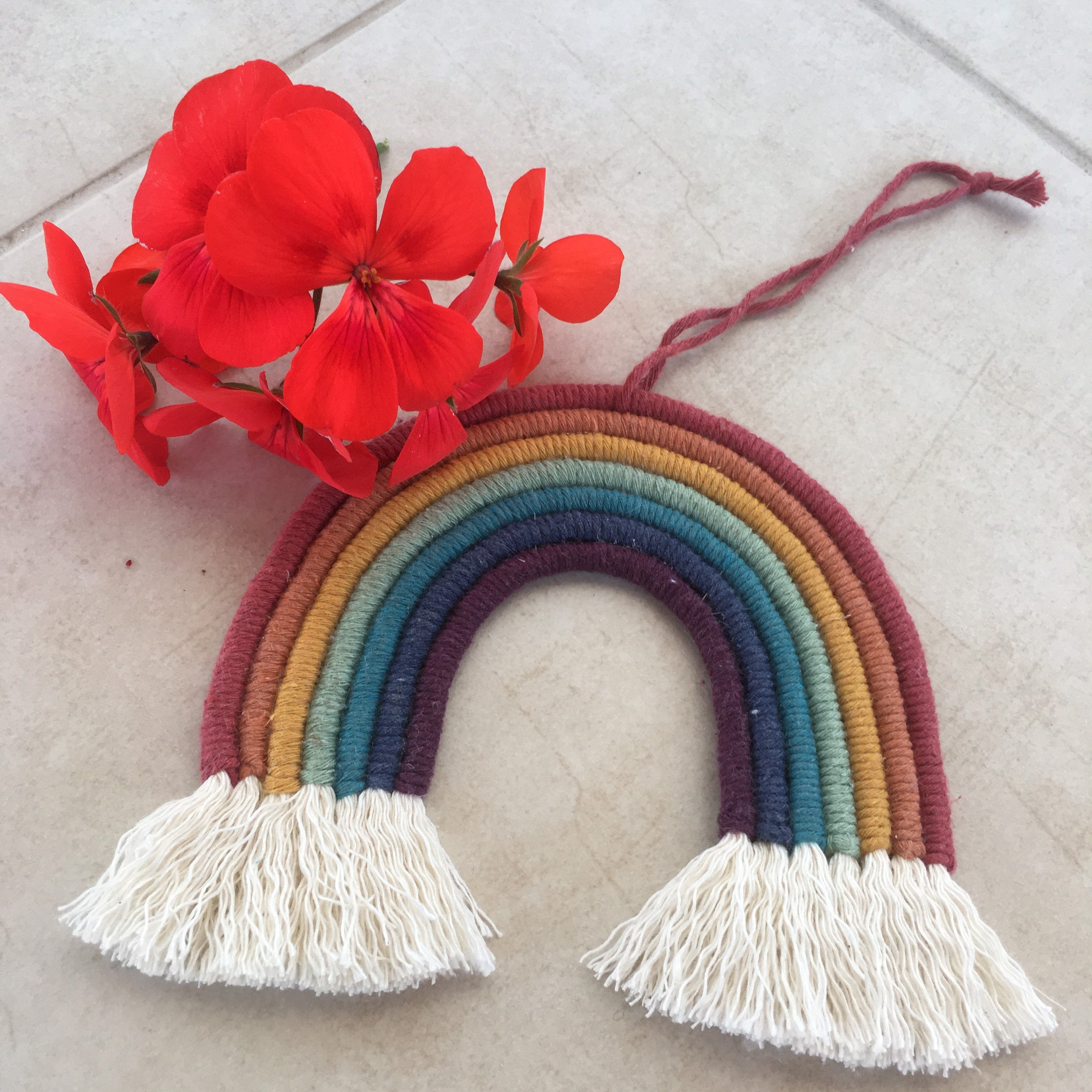 Large macrame rainbow macrame rainbow in the UK nursery Etsy