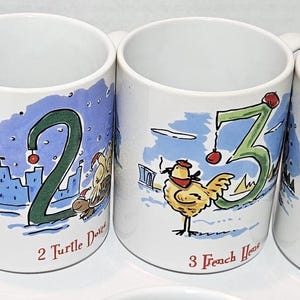 Twelve Days of Christmas Cups Mugs image 4