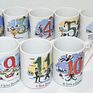 Twelve Days of Christmas Cups Mugs image 3