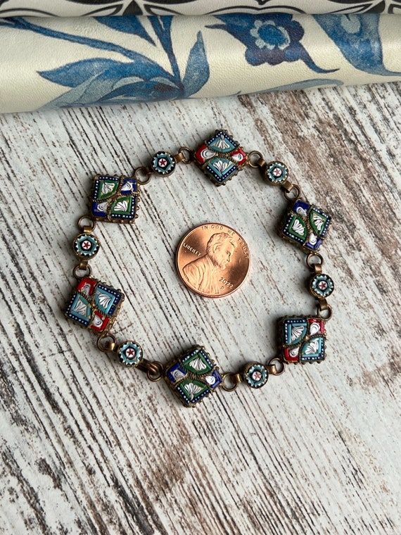 Micro mosaic, Victorian bracelet